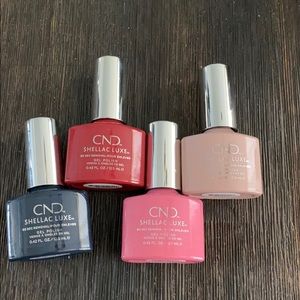 4 CND SHELLAC GEL POLISH